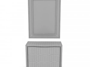 classic makeup mirror 3d 3D Model