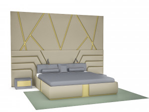 classic bedding set 3d 3D Model