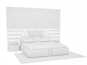 classic bedding set 3d 3D मॉडल