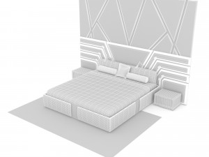 classic bedding set 3d 3D मॉडल