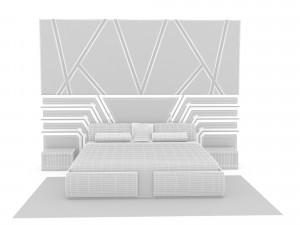 classic bedding set 3d 3D मॉडल