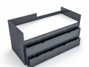 3D衣柜床05 3D 模型