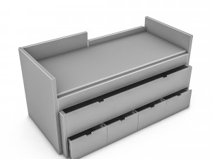 3d wardrobe bed 05 3D-Modell
