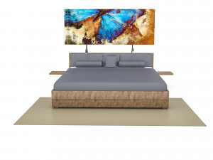 3d classic bedding set 02 3D Model