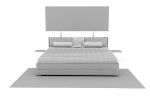 3d classic bedding set 02 3D Model