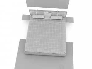 3d classic bedding set 02 3D Model