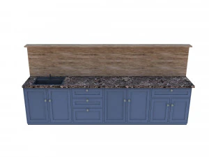 modern tiny kitchen model 3D Model