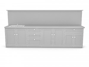 modern tiny kitchen model 3D 模型