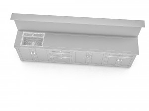 modern tiny kitchen model 3D 模型