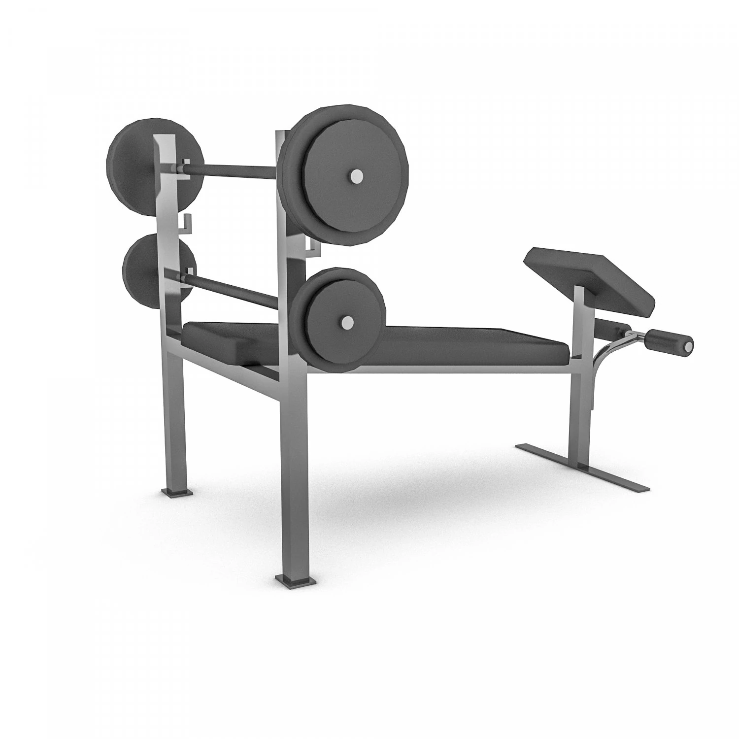 3d dumbbells 02 model 3D Model .c4d .max .obj .3ds .fbx .stl .blend 