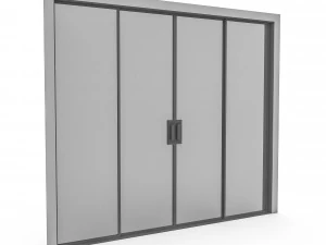 Porta in vetro 3D Modello 3D