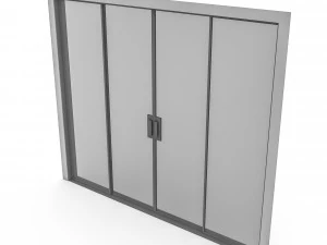 3d glass door 3D Model