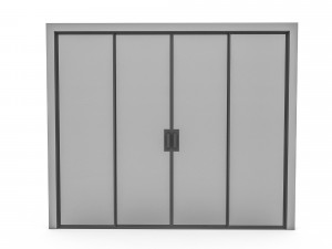 3d glass door Modelo 3D