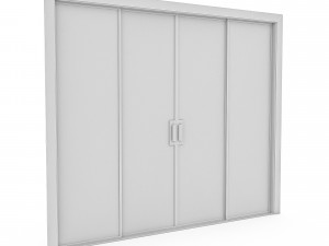 3d glass door Modelo 3D
