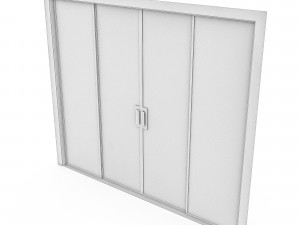 3d glass door Modelo 3D