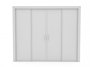3d glass door Modelo 3D