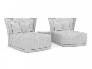 3d comfortable sitting pouf 3D Model
