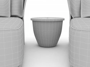 3d comfortable sitting pouf 3D Model