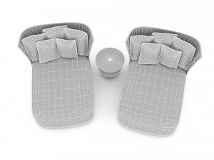 3d comfortable sitting pouf 3D Model