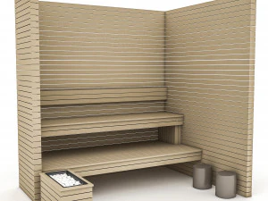 modelo de ba&ntilde;o de vapor 3d Modelo 3D