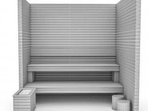 modelo de ba&ntilde;o de vapor 3d Modelo 3D