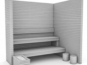 modelo de ba&ntilde;o de vapor 3d Modelo 3D