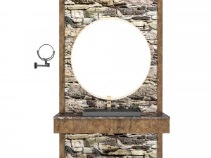 natural bathroom sink 3D Model