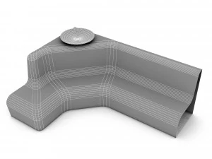 steam room 02 model 3D Model