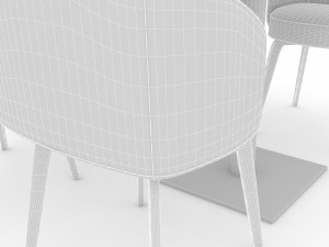 3d modern desk chair Modelo 3D