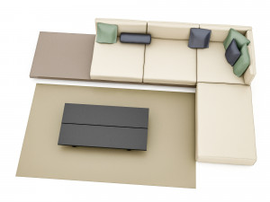 modern sitting group Modelo 3D