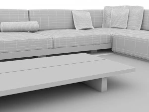 modern sitting group 3D Model