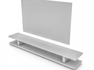 modern tv unit 3D 모델