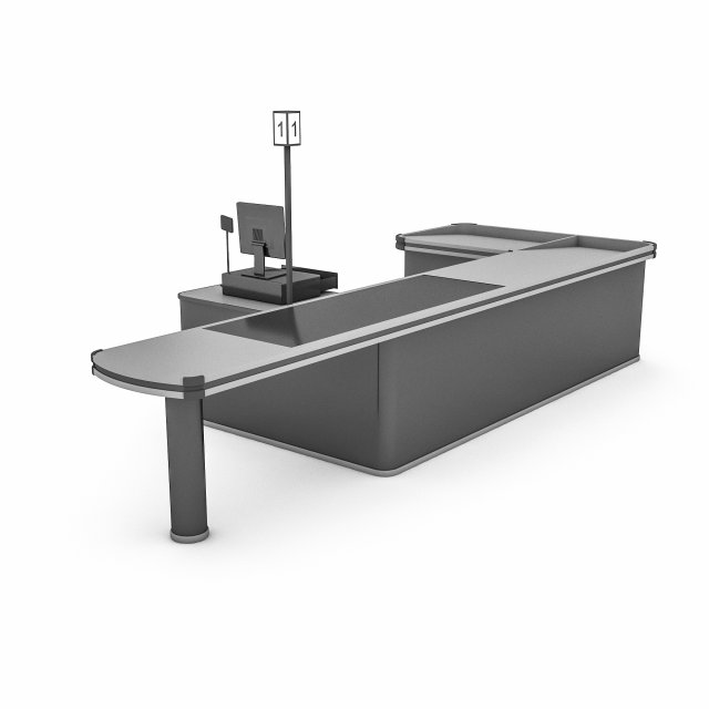the cash register department 3d 3D Model .c4d .max .obj .3ds .fbx .stl .blend 