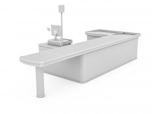 the cash register department 3d 3D Model