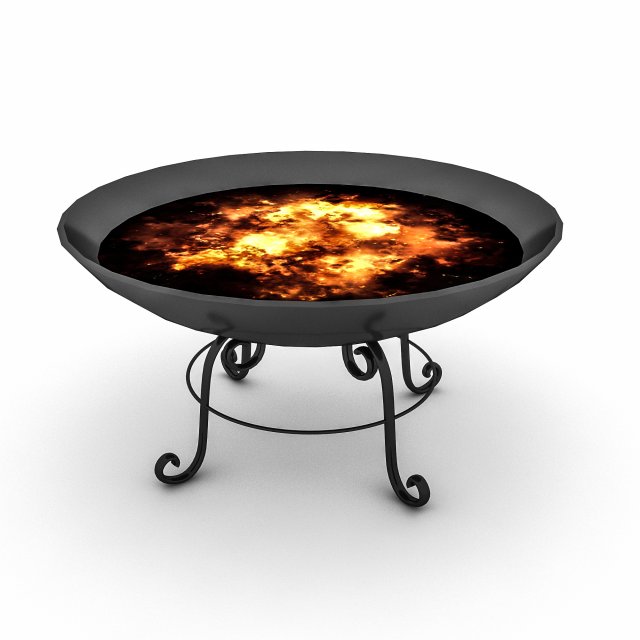 fire pit barbecue 3Dモデル .c4d .max .obj .3ds .fbx .stl .blend 