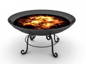 fire pit barbecue 3D Model