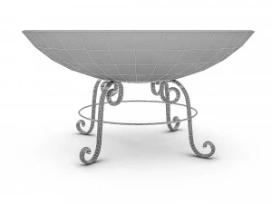 fire pit barbecue 3D Model