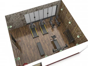 3d gym full 3D Model