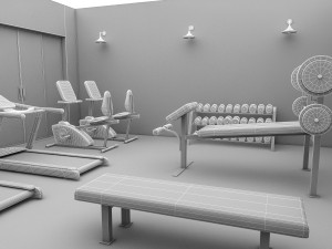 3d gym full Modelo 3D