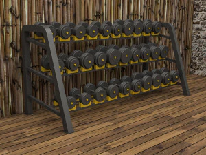 3d gym full 3D Model