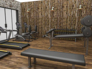 3d gym full 3D Model
