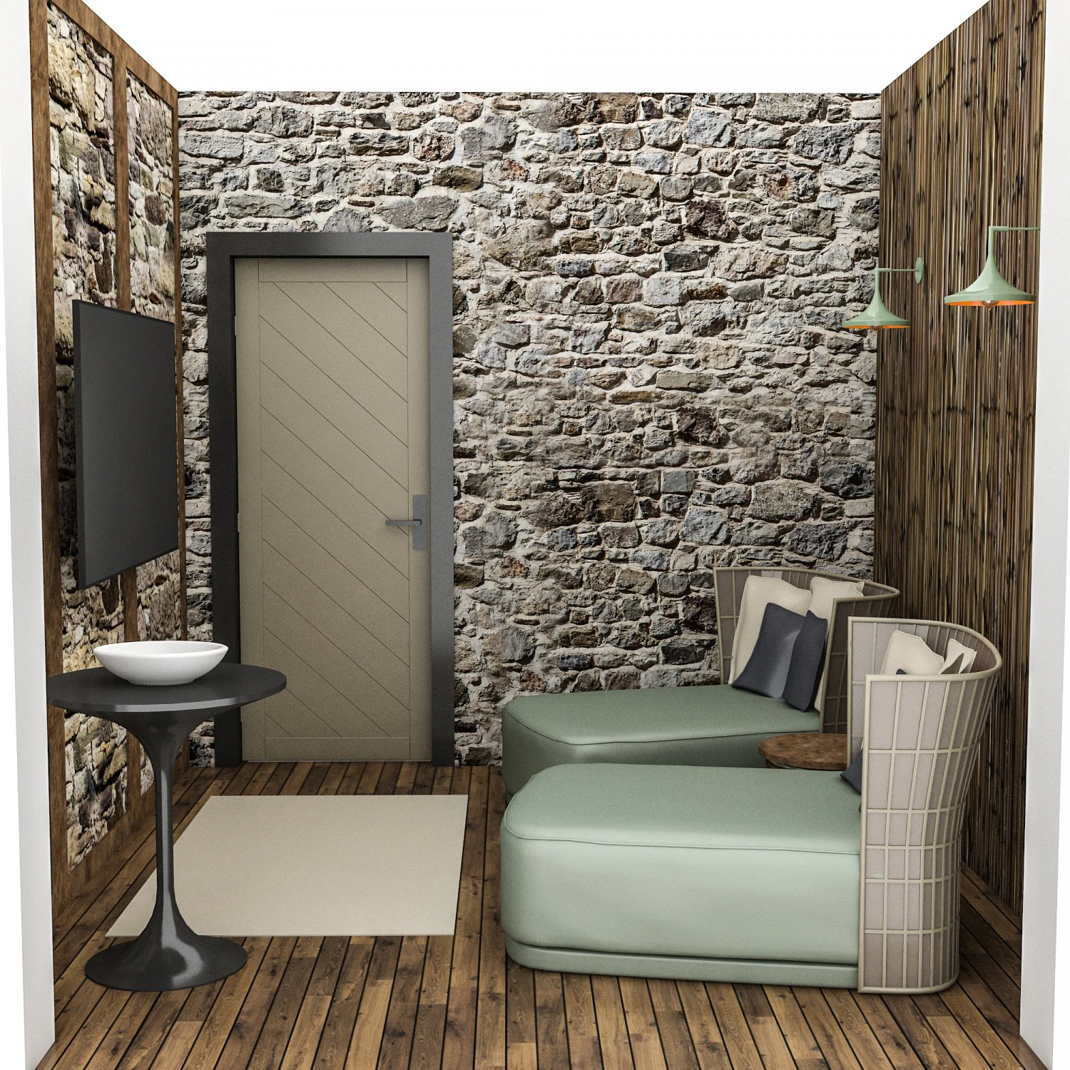 recreation room 3D Model .c4d .max .obj .3ds .fbx .stl .blend 