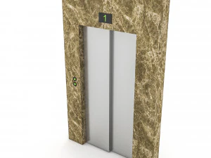 elevator entrance 3d 3D Model