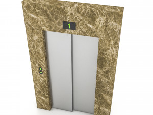 elevator entrance 3d 3Dモデル