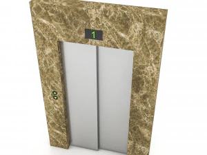 elevator entrance 3d 3D Model