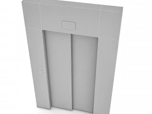 elevator entrance 3d 3D Model
