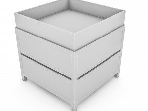 3d market stand Modello 3D