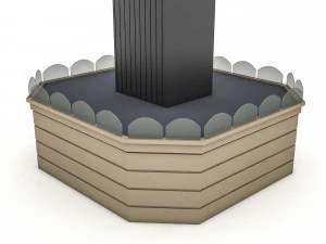 मार्केट स्टैंड 02 3डी 3D मॉडल