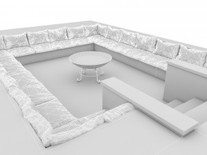 3d arden decorative fire pit model 3D Model
