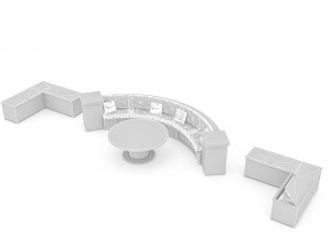 garden sitting group 3d 3D Model